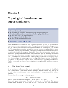 Topological insulators and superconductors