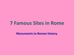 Famous sites and monuments of Ancient Rome
