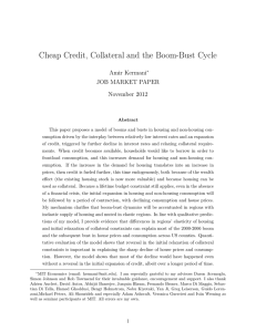 Cheap Credit, Collateral and the Boom-Bust Cycle