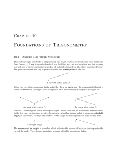 Foundations of Trigonometry