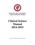 Clinical Science Manual 2014-2015