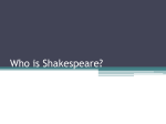 Who is Shakespeare? - St. Dorothy School