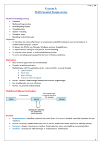 Multithreaded Programming