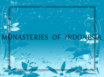 MONASTERIES OF INDONESIA