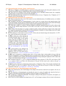 12.1 Thermodynamic Systems, States, and Processes 12.3