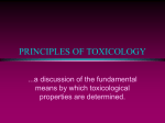 PRINCIPLES OF TOXICOLOGY