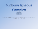 Sudbury Igneous Complex PowerPoint