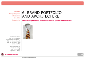 6. brand portfolio and architecture