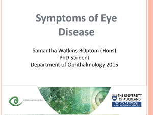 Symptoms of Eye Disease