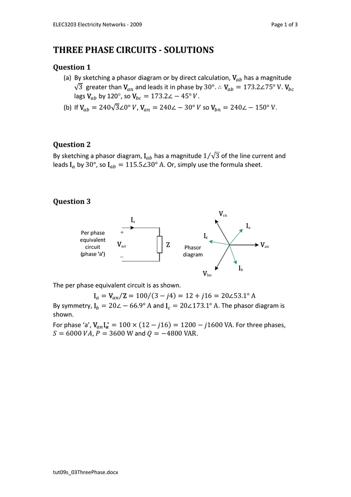 Three Phase Circuits Three Phase Circuits