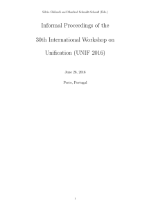 Informal Proceedings of the 30th International Workshop on