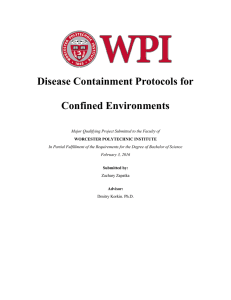 Disease Containment Protocols for Confined Environments