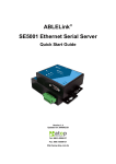 ABLELINK Serial Server SE5001 Quick Start Guide V1.3