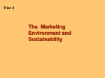 The Marketing Environment and Sustainability