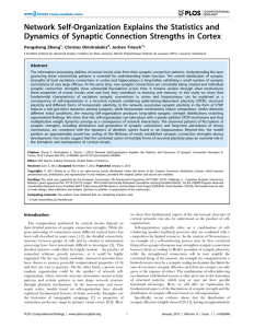 Network Self-Organization Explains the Statistics and