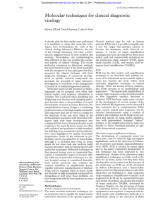 Molecular techniques for clinical diagnostic virology