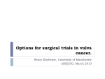 Options for surgical trials in vulva cancer.