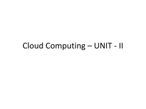 UNIT – II – Virtualization