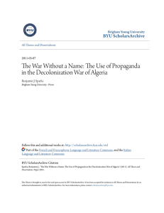 The War Without a Name: The Use of Propaganda