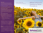 BREAKTHROUGH Headache Relief Procedure