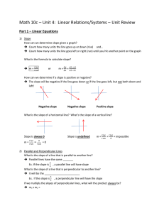 Unit 4 Review Package - Linear Equations And Systems