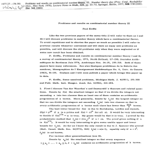 1977 .27 - (76.38) Problems and results on combinatorial number