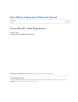 Generalized Cantor Expansions - Rose