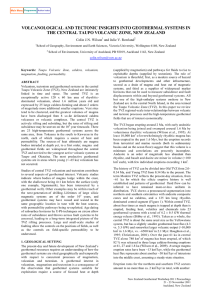 volcanological and tectonic insights into geothermal systems