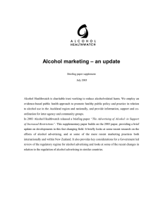 2005 -Alcohol Marketing Update