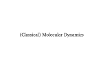 (Classical) Molecular Dynamics