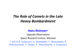 The Role of Comets in the Late Heavy Bombardment