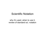 Scientific Notation PowerPoint