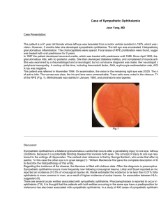 Case of Sympathetic Ophthalamia