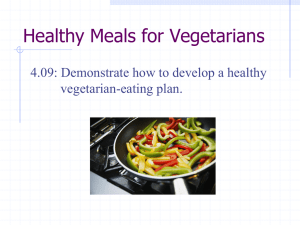 Healthy Meals for Vegetarians