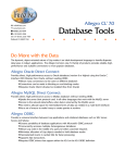 7.0 database tools