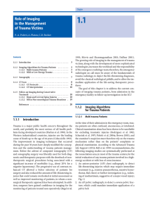 Role of Imaging in the Management of Trauma Victims