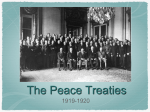 The Peace Treaties