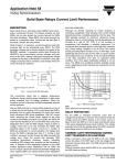 App58-Solid State Relays Current Limit Performance