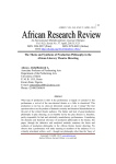 The Thesis and Synthesis of Production Philosophy in the African