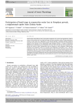 Participation of book lungs in evaporative water loss in Paraphysa