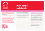 Plant sterols and stanols - British Heart Foundation