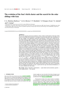 The evolution of the Sun`s birth cluster and the search for the solar