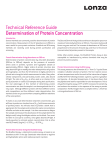 Determination of Protein Concentration