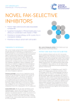 NOVEL FAK-SELECTIVE INHIBITORS