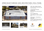 speed ramp parking and architectural wall panel