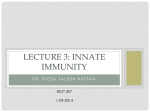 Presentation 3 Innate Immunity
