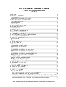 THE TEACHING METHODS OF BUDDHA