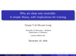 Why are deep nets reversible: A simple theory, with implications for