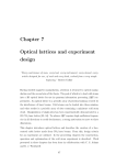 Chapter 7 Optical lattices and experiment design