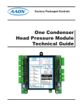 One Condenser Head Pressure Module Technical